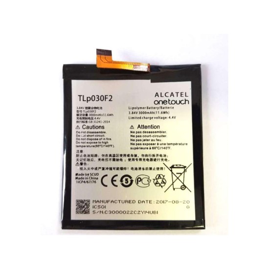 BATERIA TLP030F2 ALCATEL IDOL 4S 6070 BULK